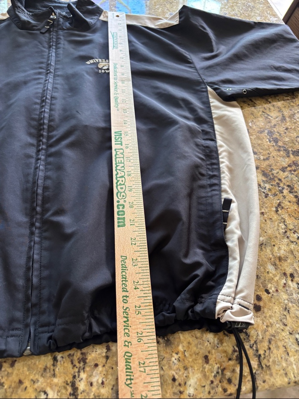 University of Iowa Hawkeyes windbreaker golf rain coat tailgate womens jacket XL - Picture 3 of 5